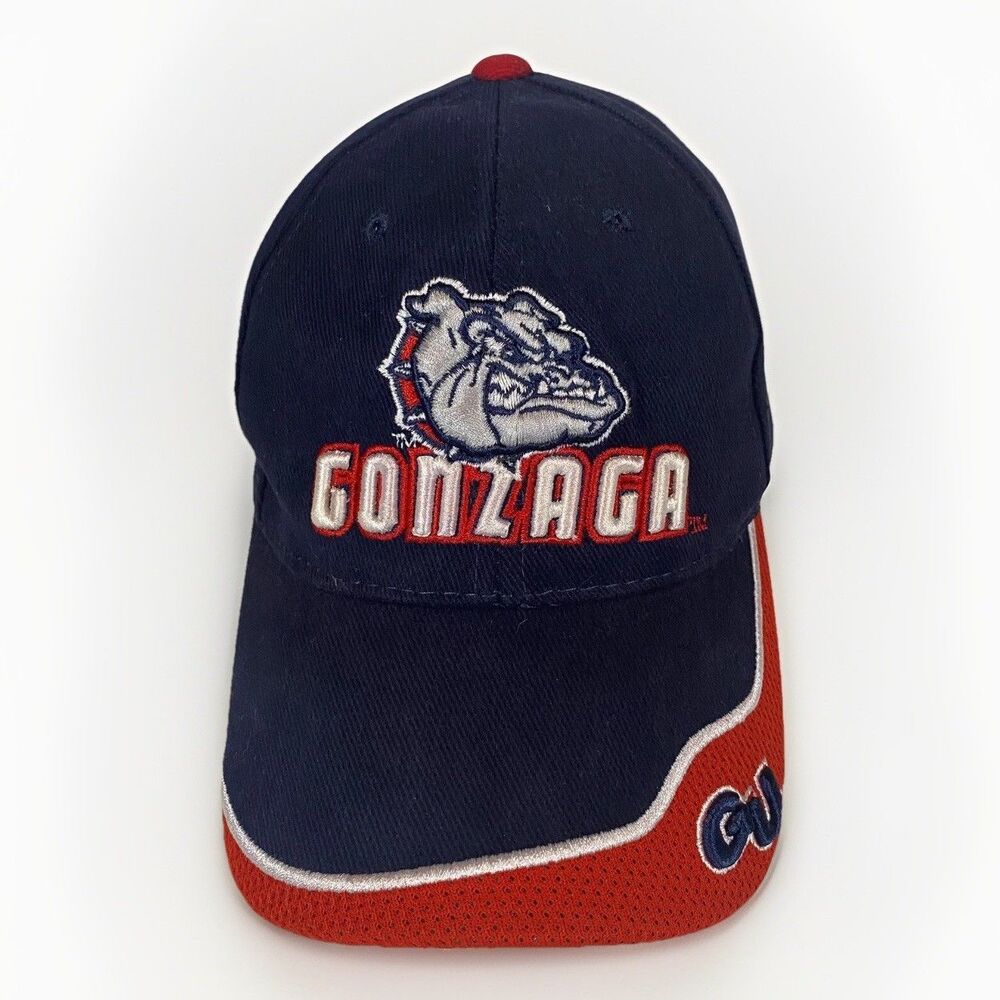 Gonzaga University Bulldogs Zags Ball Cap Hat Blue And Red Strap Back